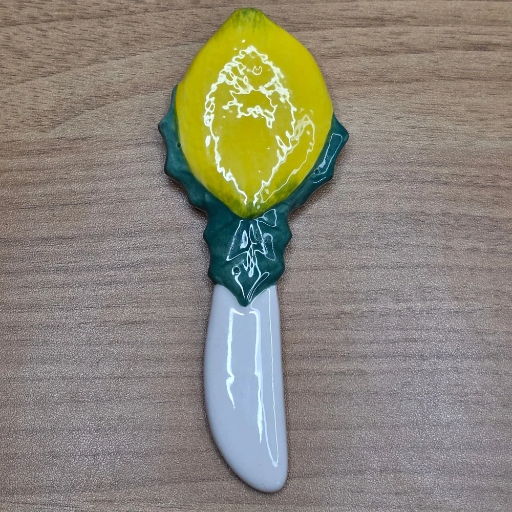 Vintage Fitz & Floyd Della Robbia Set of 4 Canape‎ Knives Charcuterie Spreaders